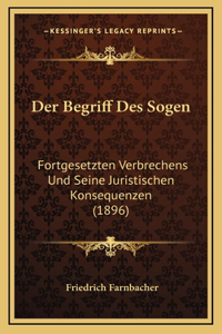 Der Begriff Des Sogen