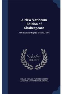 New Variorum Edition of Shakespeare