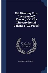 Hill Directory Co.'s (Incorporated) Kinston, N.C. City Directory [serial] Volume 6 (1923/1924)