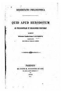 Quid apud Herodotum, ad philosophiam et religionem partineat