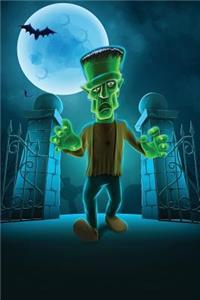 Frankie's Halloween Graveyard Grid Notebook