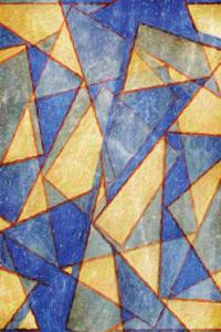 Abstract Triangles Painted Notebook