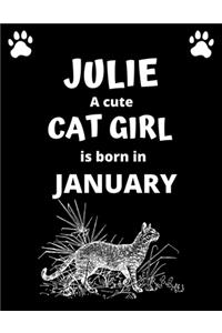 JULIE a cute cat girl is born in January