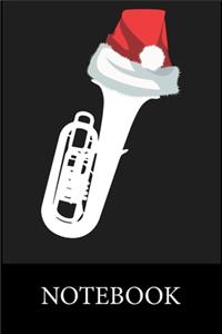 Trumpet Santa Christmas Notebook