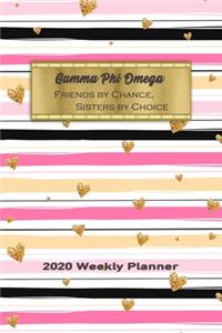 Gamma Phi Omega - Friends By Chance, Sisters By Choice 2020 Weekly Planner