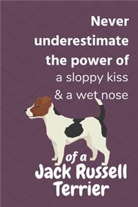 Never underestimate the power of a sloppy kiss & a wet nose of a Jack Russell Terrier