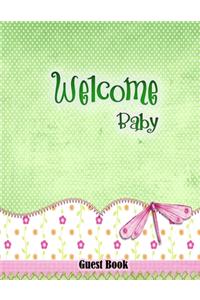 Welcome Baby Girl Guest Book