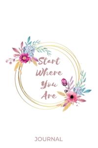 Start Where You Are