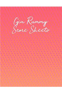 Gin Rummy Score Sheets