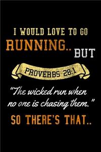 I would love to go running .. But proveabs 28