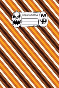 Abstract Halloween Pattern Volume 22 Wide Ruled Journal