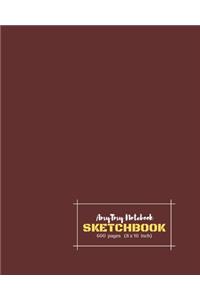 AmyTmy Sketchbook - 600 pages - 8x 10 inch - Matte Cover