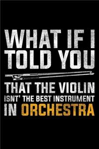 What If I Told You That The Violin Isn't The Best Instrument In Orchestra