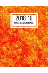 2018-19 Planner Weekly and Monthly