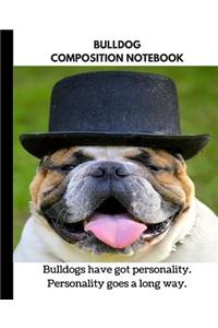 Bulldog Composition Notebook