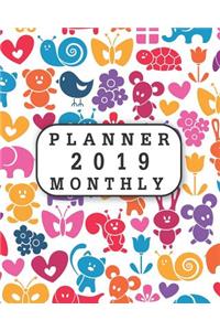 2019 Planner Monthly: 12 Month January 2019 to December 2019 for to Do List Calendar Schedule Organizer and Soclal Media Passwords and Journal Notebook with Inspirational Quotes