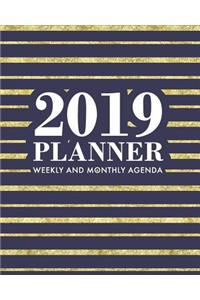 2019 Planner Weekly and Monthly Agenda