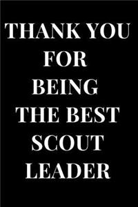 Thank You for Being the Best Scout Leader