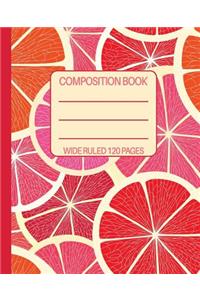 Wide Ruled Composition Book