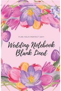 Wedding Notebook Blank Lined