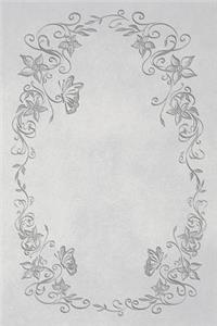 White 101 - Blank Notebook With Color Me Too! (Butterflies & Flowers)