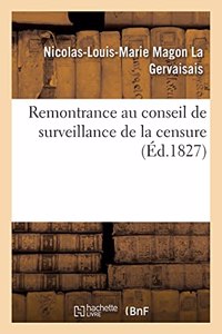 Remontrance Au Conseil de Surveillance de la Censure