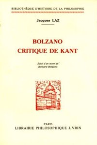 Bolzano Critique de Kant