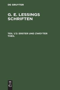 Erster Und Zweyter Theil