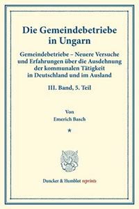 Die Gemeindebetriebe in Ungarn