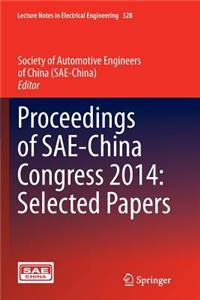Proceedings of Sae-China Congress 2014: Selected Papers