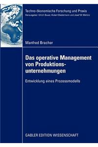 Das Operative Management Von Produktionsunternehmungen