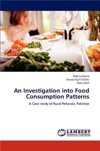 Investigation into Food Consumption Patterns