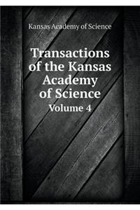 Transactions of the Kansas Academy of Science Volume 4