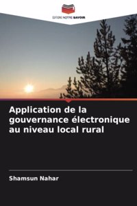Application de la gouvernance électronique au niveau local rural