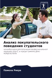 Анализ покупательского поведения студен&