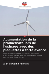 Augmentation de la productivité lors de l'usinage avec des plaquettes à forte avance