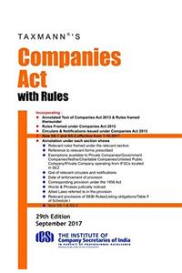 Companies Act with Rules (Hardbound Pocket Edition)