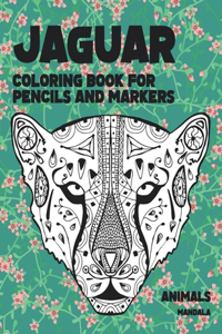 Mandala Coloring Book for Pencils and Markers - Animals - Jaguar
