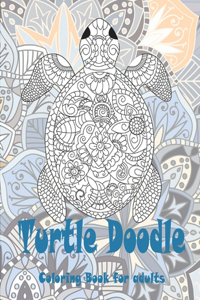 Turtle Doodle - Coloring Book for adults