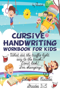 Cursive handwriting workbook for kids jokes and riddles