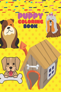 Puppy Coloring Book: 50 Cute Illustrations for Girls Ages 8-12