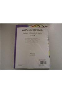 Harcourt School Publishers Spanish Math California: Student Edition Unit Book Collection Grade 1 2009