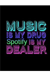 Music Is My Drug Spotify Is My Dealer
