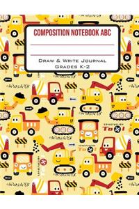 Composition Notebook ABC Draw & Write Journal Grades K-2