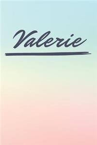 Valerie: Personalized Valerie Journal / Birthday Gift / Greeting Card / Diary Name Gift Alternative