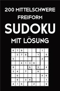 200 Mittelschwere Freiform Sudoku Mit Lösung
