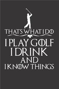 Golfer Golf Notebook Journal Diary Golfing