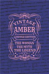 Vintage Amber Limited Edition the Women the Myth the Legend