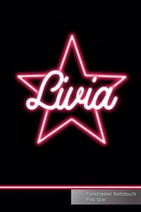 Livia Punktraster Notizbuch Pink Star