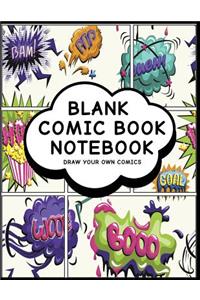 Blank Comic Book Notebook